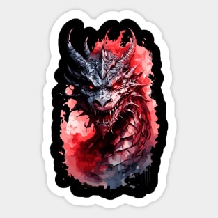 Dragon Red Sticker